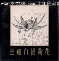 王翔白描荷花